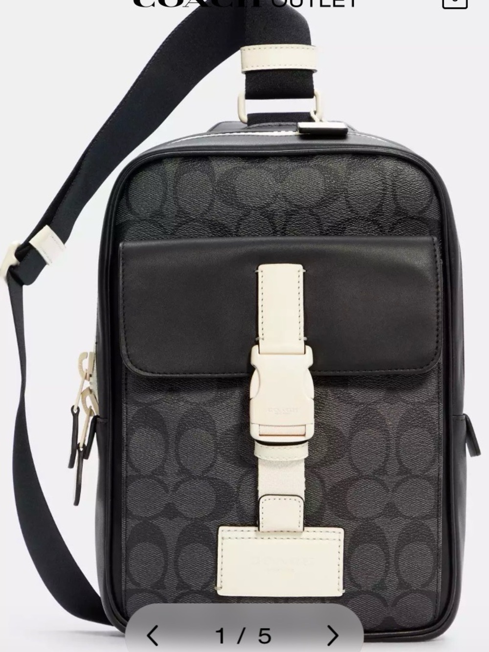 COACH Track Pack In Signature Canvas - Picture 2 of 16